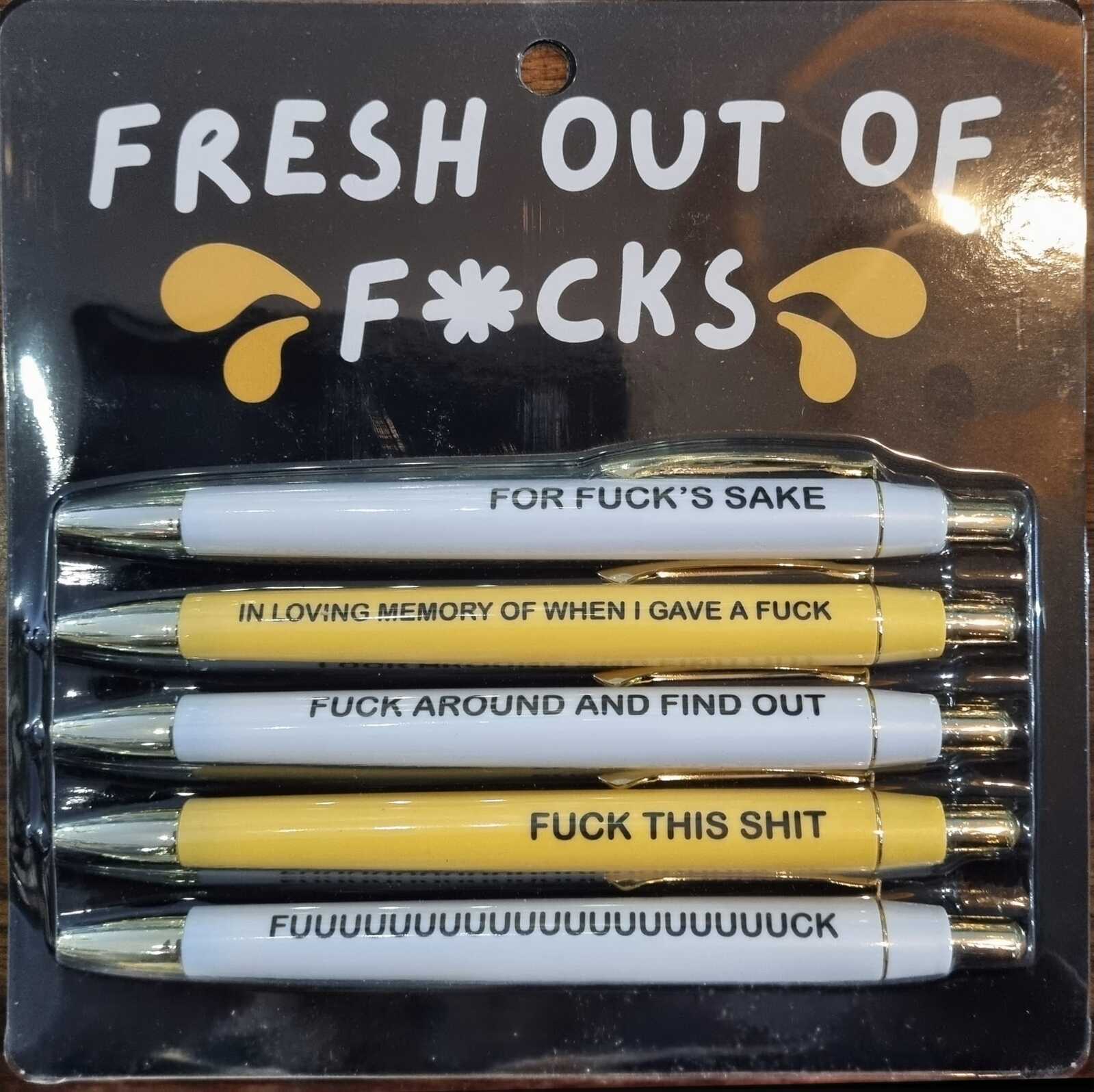 Fresh out of F*cks Pen Set