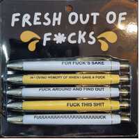 Fresh Out Of F*cks Pen Set